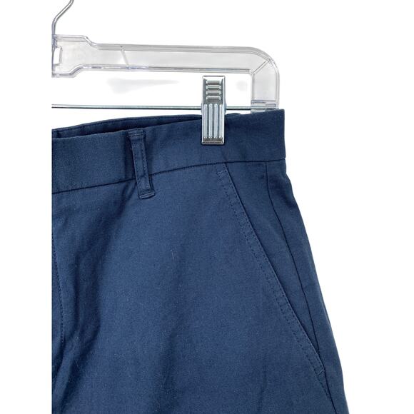 ATM Anthony Thomas Melillo Chino Shorts Mens Size 30 Blue Cut Hem Stretch - Picture 2 of 7